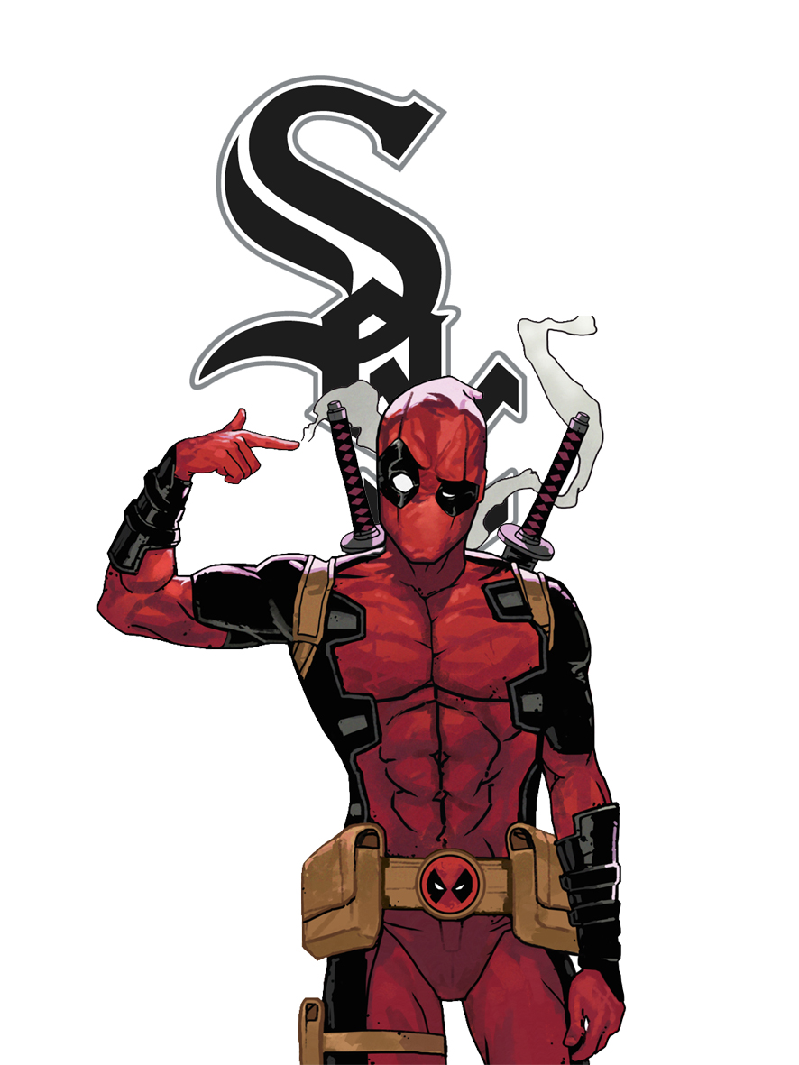 Chicago White Sox Deadpool Logo vinyl decal